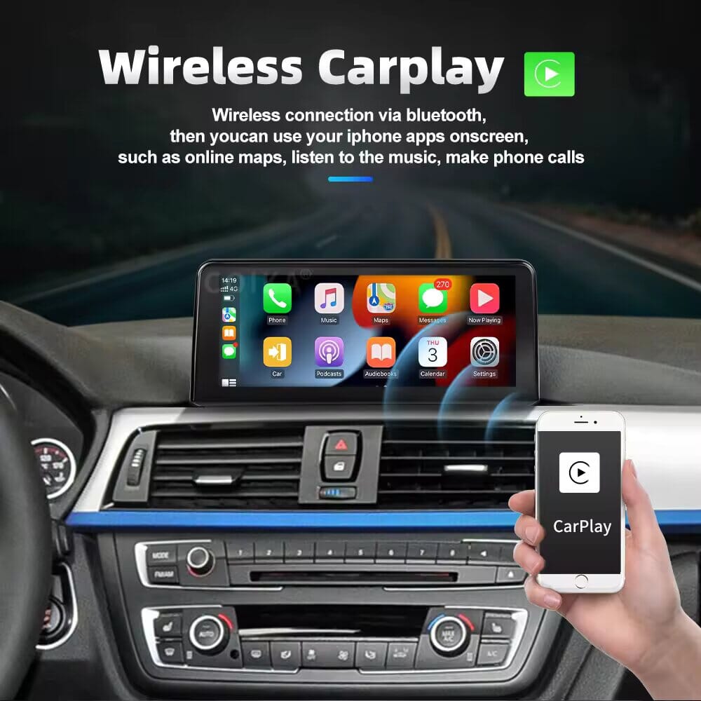 10,25" Wireless CarPlay/Android Auto Multimedia Player für BMW F30-F36 (2012-2016) - RSHOP