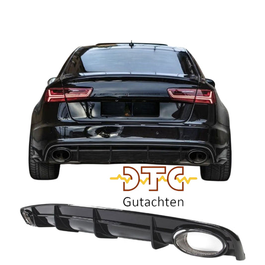 Audi A6 C7 - Heck Diffusor + Auspuffblenden