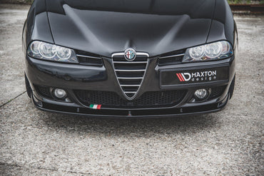 ALFA ROMEO 156 Facelift Frontspoiler Schwarz Glanz Maxton Design