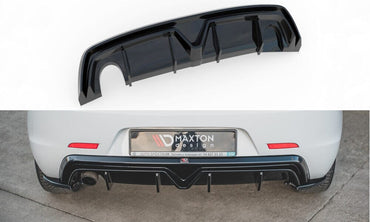 Alfa Romeo Giulietta Heck Ansatz Diffusor (Einzelauspuff Links) Maxton Design