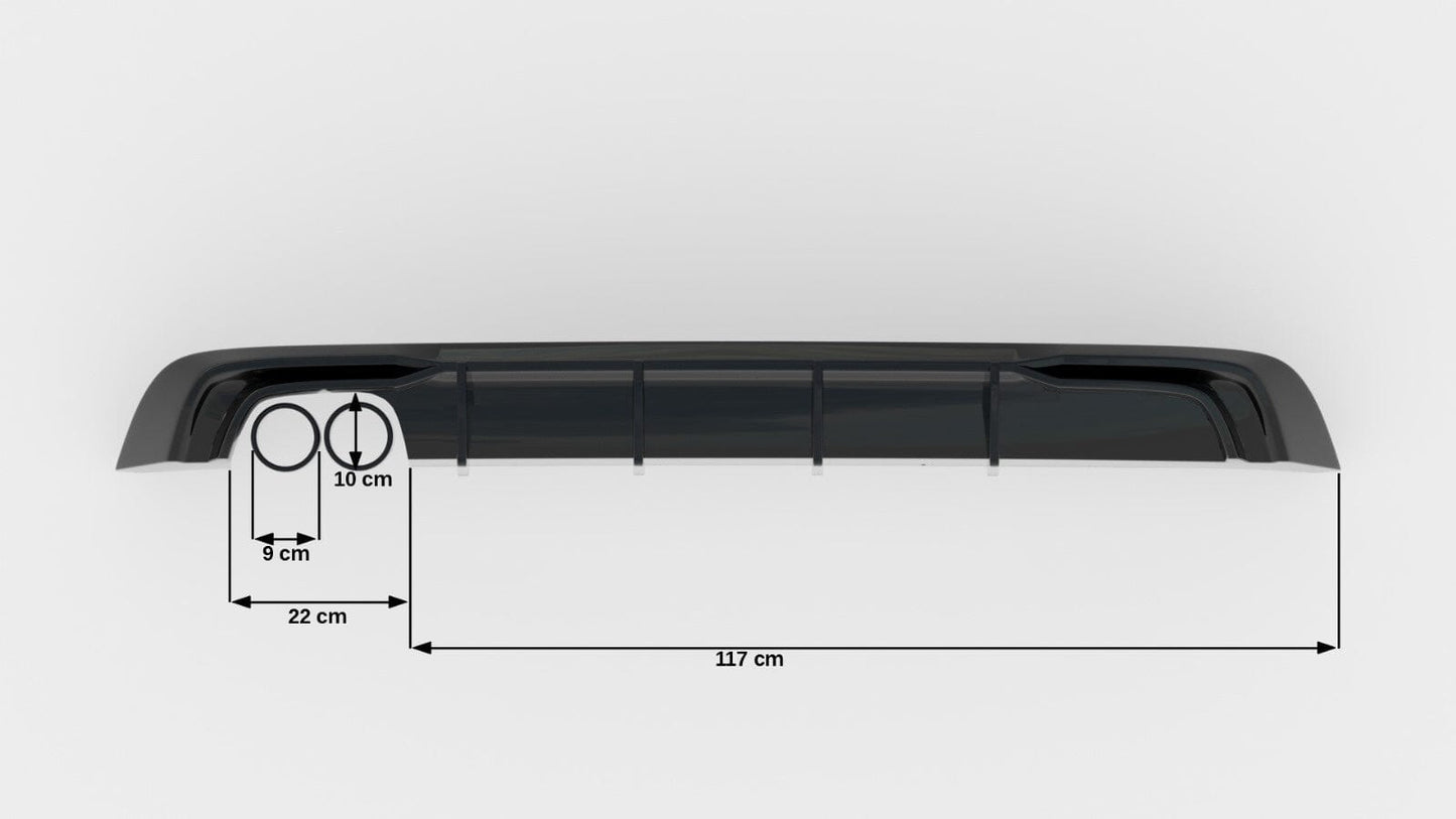 Audi A3 8V Facelift Sportback Diffusor (Doppelauspuff Links) Maxton Design
