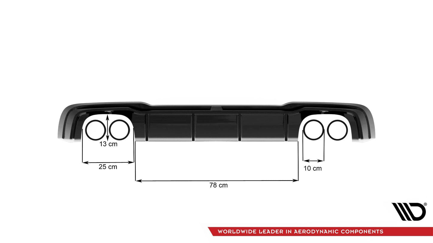 Audi RS3 8V Facelift Sportback Heck Diffusor OO__OO Maxton Design