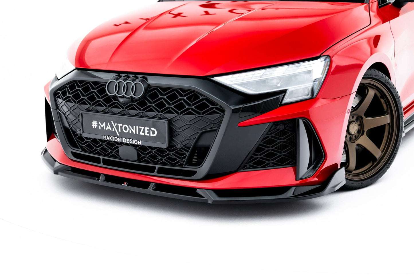 Audi RS3 8Y Facelift Limousine Frontspoiler - Frontlippe V.3 Maxton Design