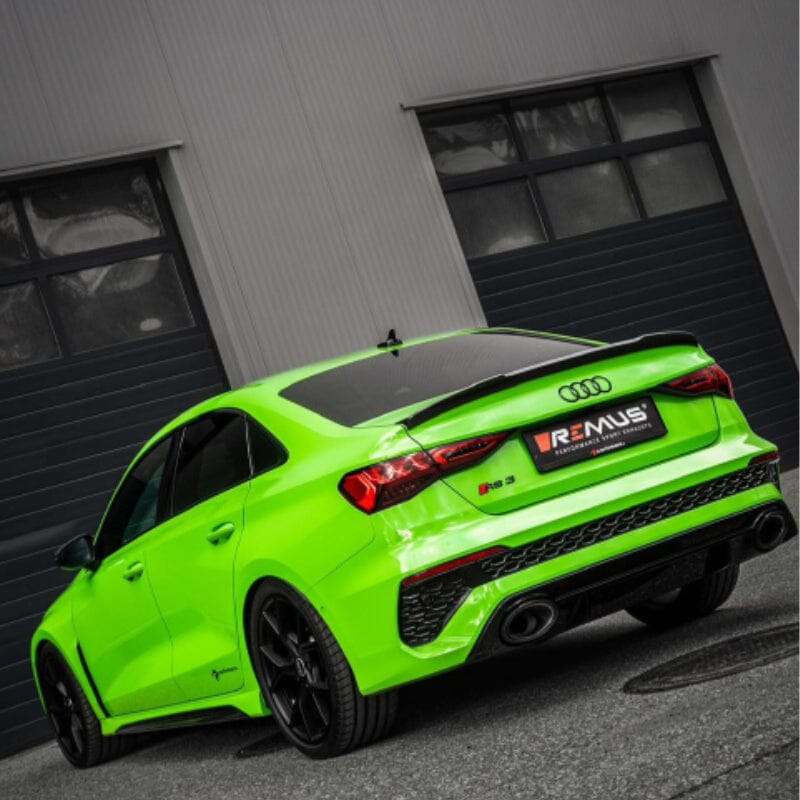 AUDI RS3 Limousine 8YA - REMUS Duplex Performance Auspuff Anlage Ab OPF REMUS