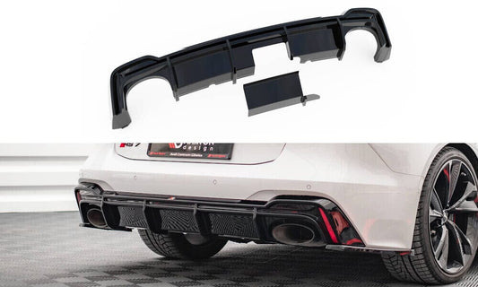 Audi RS7 C8 Heck Diffusor (mit AHK) Maxton Design