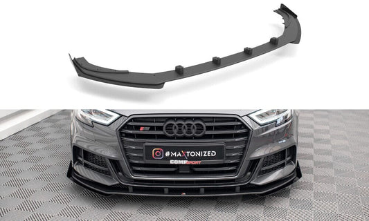 Audi S3 8V Sportback Street Pro Splitter + Flaps V.1 + Flaps Maxton Design