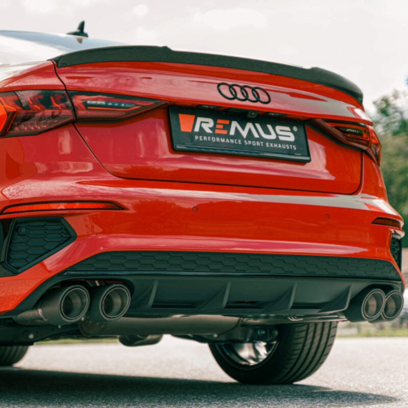 AUDI S3 8Y Limousine - REMUS Duplex Performance Auspuff Anlage ab OPF REMUS
