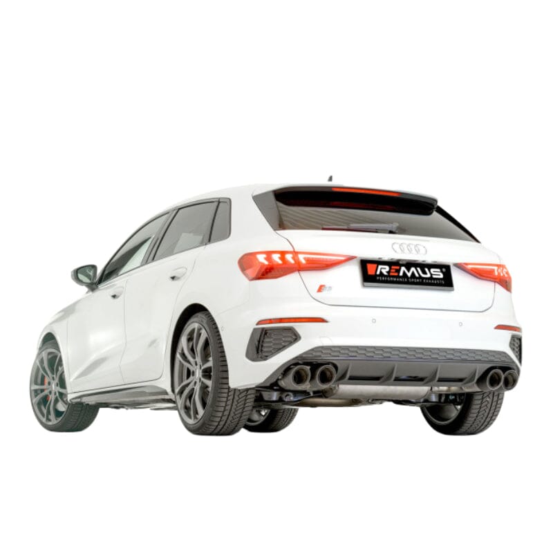 AUDI S3 8Y Sportback- REMUS Duplex Performance Auspuff Anlage Ab Katalysator REMUS