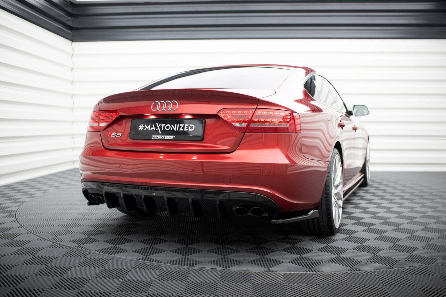 Audi S5 8T Sportback Heck Diffusor Maxton Design