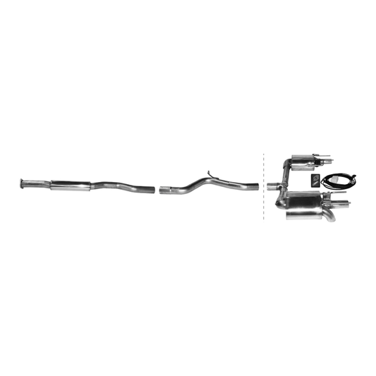 Opel Insignia Gsi - Bastuck Duplex Performance Auspuff Anlage ab Kat (Gps) - Bild 1
