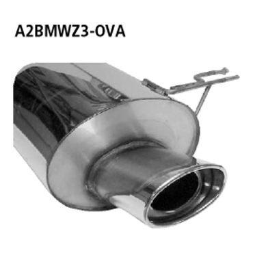 BMW Z3 Roadster - Bastuck Performance Auspuff Anlage 1 X Ø 153x95mm - Bild 2