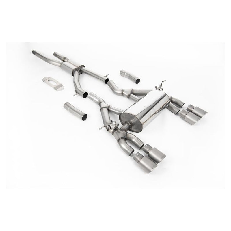 BMW M4 F82 - Milltek Duplex Performance Auspuff Anlage ab OPF Ø 76mm