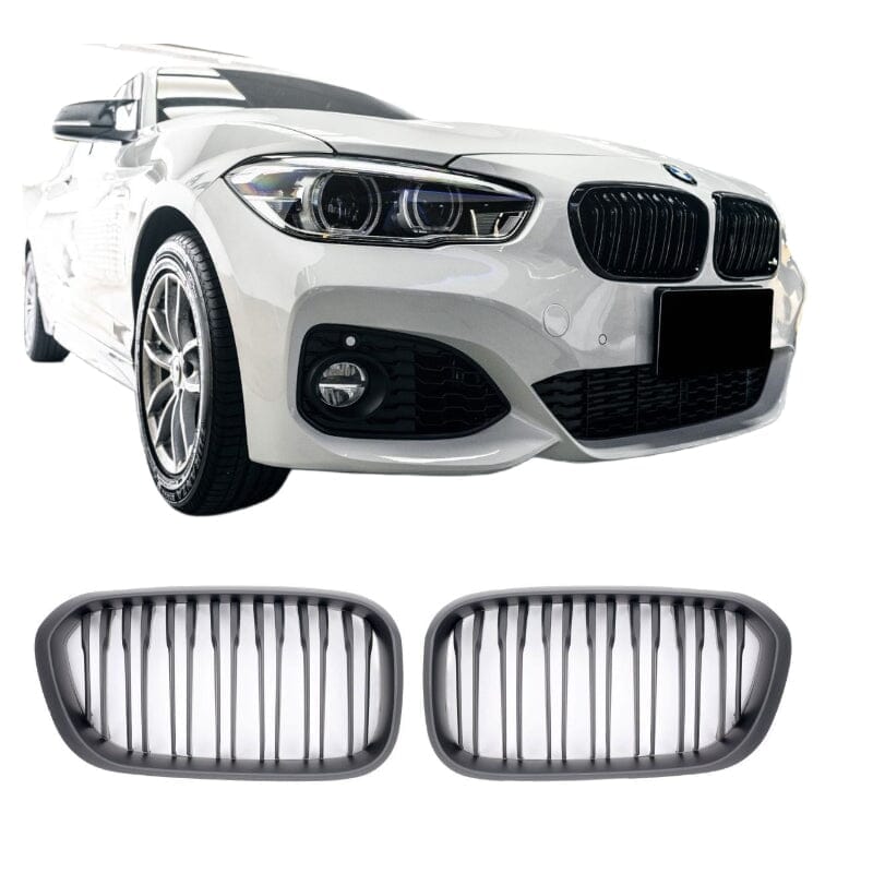 BMW 1er F20 M Optik Sportgrill Matt Schwarz BST