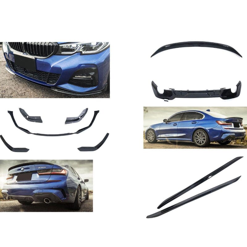 BMW 3er G20 Limousine Spoiler Paket – Frontspoiler, Heckspoiler & Diffusor RS