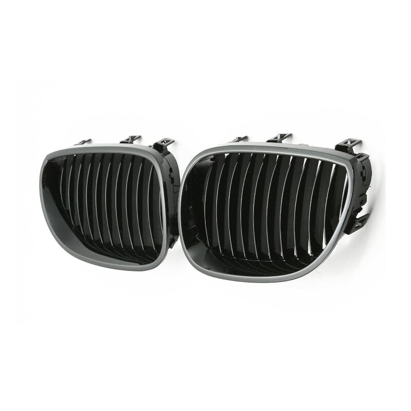 BMW 5er E60 E61 Kühlergrill Einzelsteg – Glanz Schwarz RS