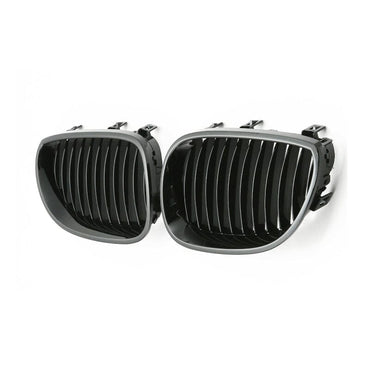 BMW 5er E60 E61 Kühlergrill Einzelsteg – Glanz Schwarz RS