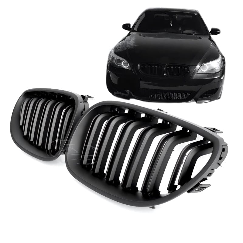 BMW 5er E60 E61 M Optik Sportgrill Matt Schwarz RSHOP