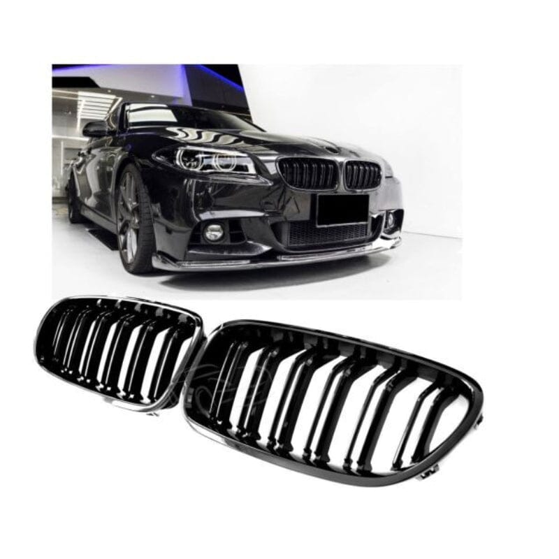 BMW 5ER F10 F11 KÜHLERGRILL DOPPELSTEG GLANZ SCHWARZ - RSHOP