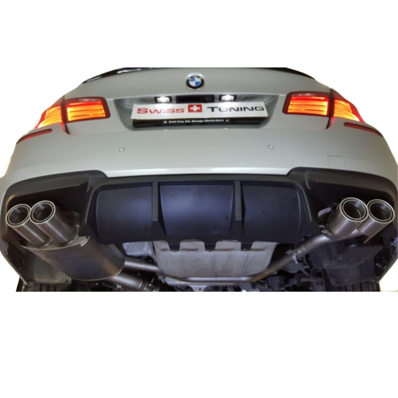 BMW 5er F10 Limousine 528i - REMUS Duplex Performance Auspuff Ø 84mm Carbon Race REMUS