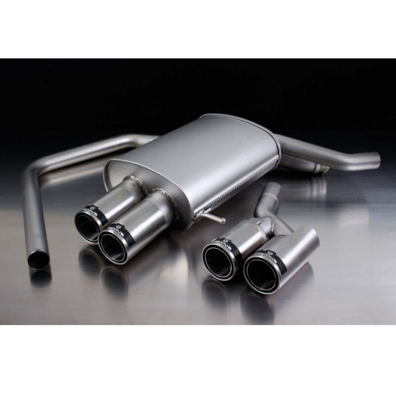 BMW 5er F10 Limousine 528i xDrive - REMUS Duplex Performance Auspuff Ø 84mm Carbon Race REMUS