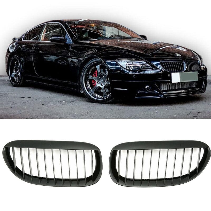 BMW 6er E63 E64 Sportgrill – Glanz Schwarz RS