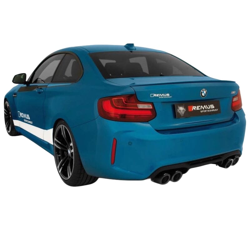 BMW M2 F87 Coupe - REMUS Duplex Performance Auspuff Anlage ab Katalysator REMUS