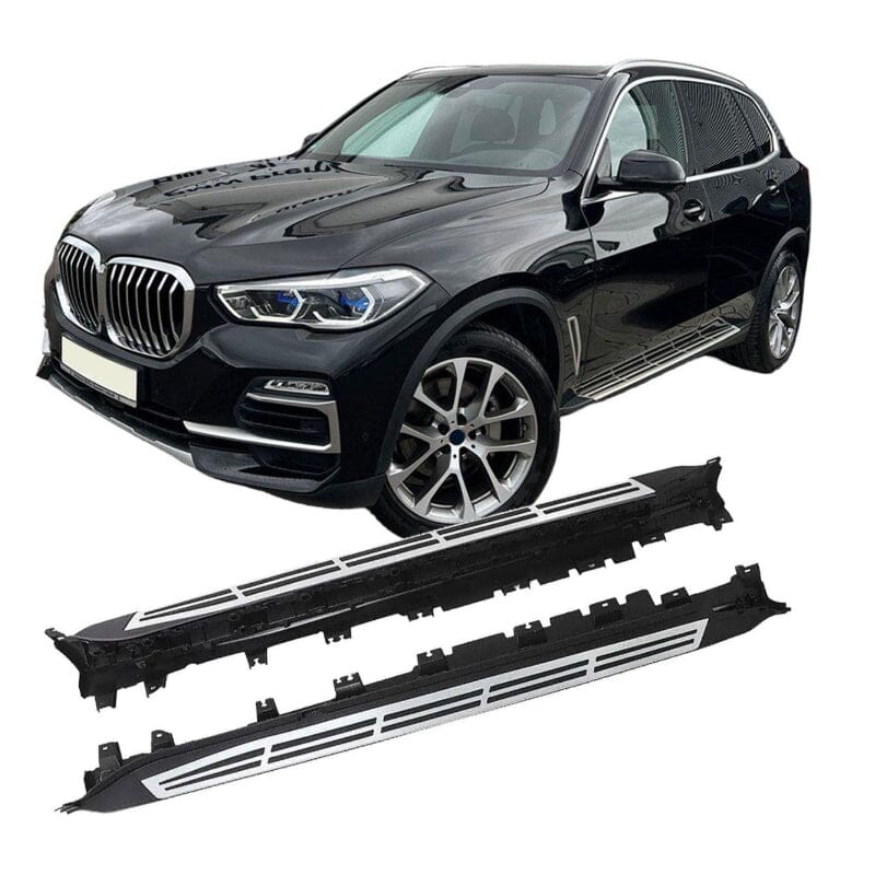 BMW X5 G05 Alu Trittbretter – mit Anti-Rutsch Gummileisten BST
