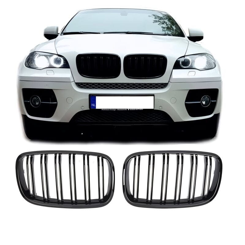 BMW X5 X6 E70 E71 SPORT KÜHLERGRILL M DESIGN GLANZ SCHWARZ - RSHOP
