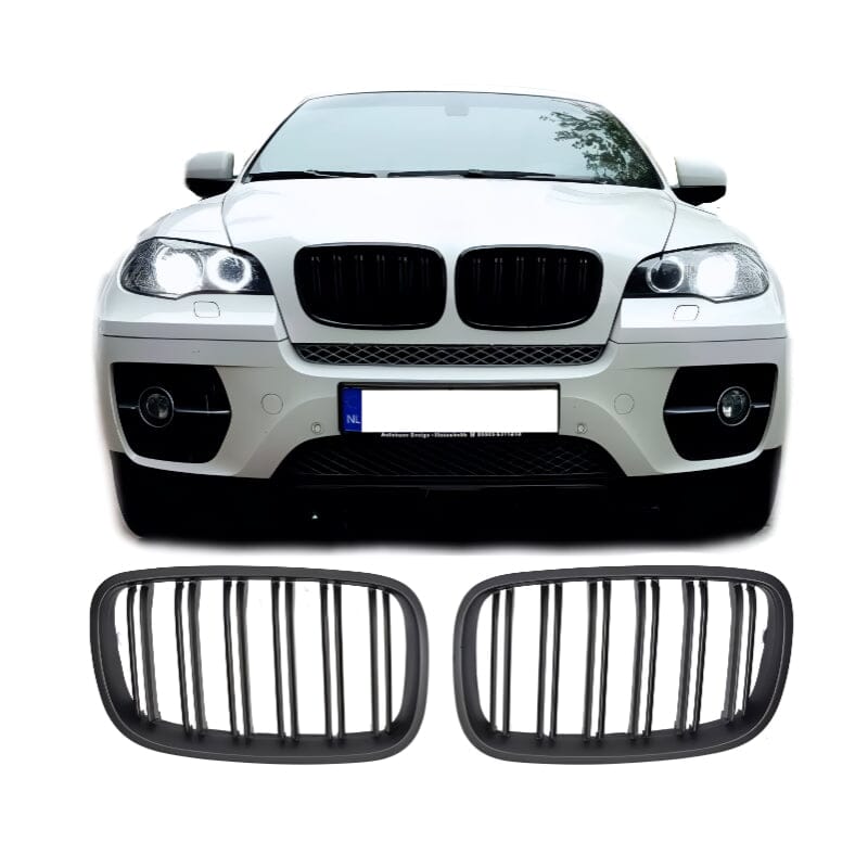 BMW X5 X6 E70 E71 SPORT KÜHLERGRILL M DESIGN MATT SCHWARZ - RSHOP