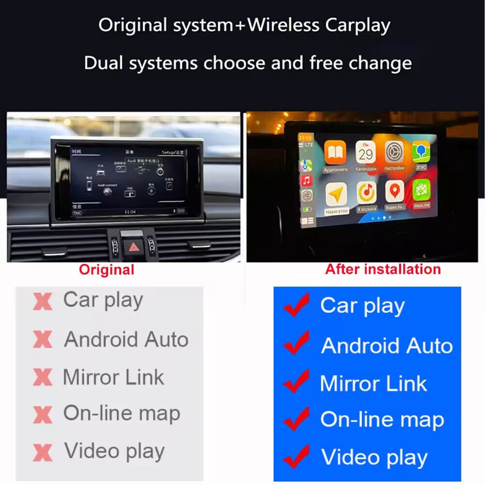 CARPLAY EASE CarPlay und Android Auto Adapter für AUDI A4 / A5 MIB 3 - RSHOP