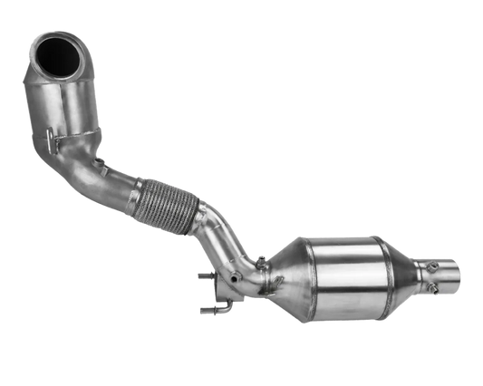 VW Golf 7 GTI TCR - Bull-X Downpipe mit 200 Zellen HJS Sport Katalysator