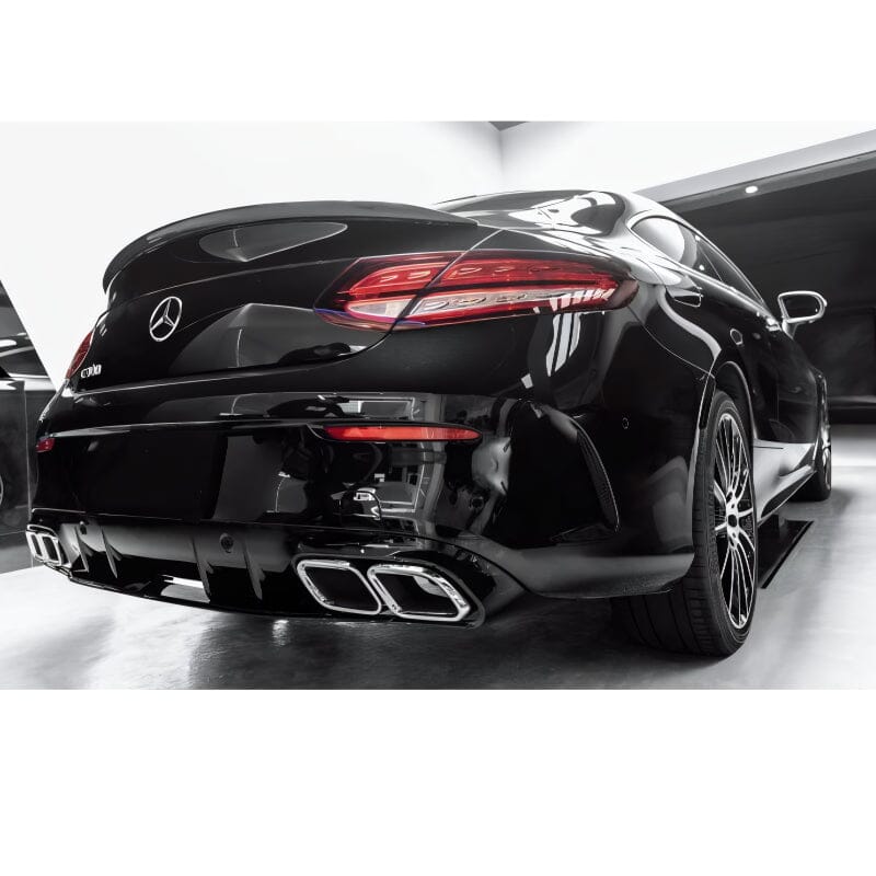 Diffusor+ Auspuffblenden 2x2 (Chrom) AMG Optik für Mercedes C-Klasse A205 C205 RSHOP