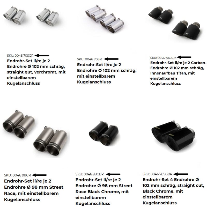 Ford Mustang (6) 5.0 V8 - REMUS Duplex Performance Auspuff ab Katalysator REMUS