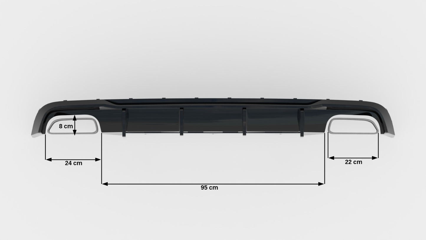 Audi A6 C7 Facelift Heck Diffusor V.2