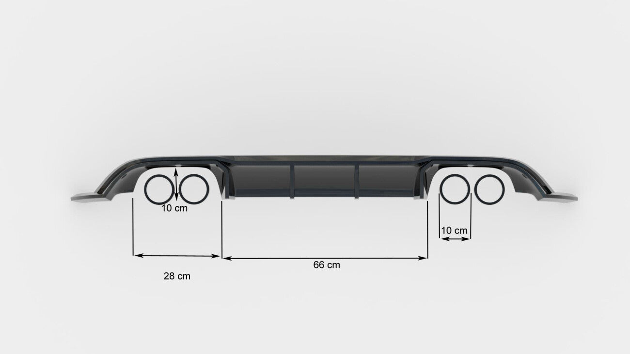 VW Golf 7 R - Heck Diffusor V.3