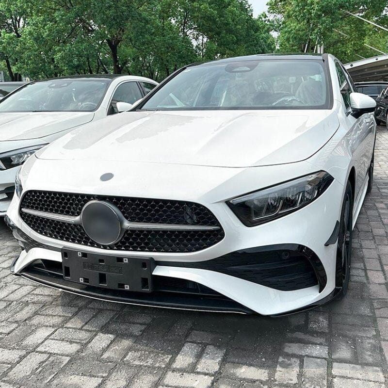 Mercedes A-Klasse W177 Aero Flaps Splitter vorne – schwarz – Facelift RS