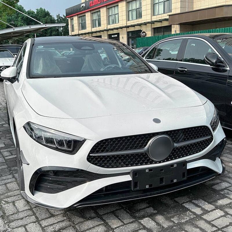 Mercedes A-Klasse W177 Aero Flaps Splitter vorne – schwarz – Facelift RS