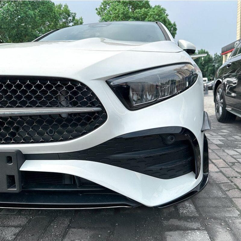 Mercedes A-Klasse W177 Aero Flaps Splitter vorne – schwarz – Facelift RS