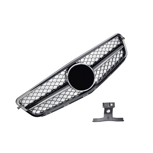 Mercedes C-Klasse W204 S204 Sportgrill Glanz Schwarz RSHOP
