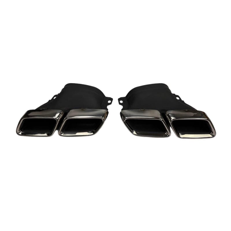 Mercedes C-Klasse W205 Diffusor + Auspuffblenden 2x2 Chrom AMG für Serienausstattung RSHOP