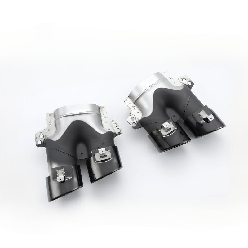 Mercedes C-Klasse W205 S205 Diffusor + Auspuffblenden (Schwarz) RSHOP