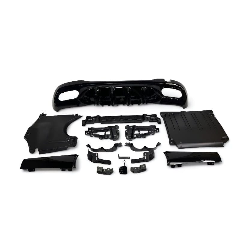 Mercedes C-Klasse W206 S206 Diffusor + Auspuffblenden (Chrom) RSHOP