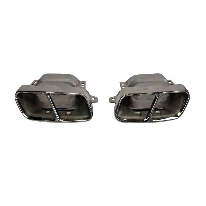 Mercedes CLA-Klasse C117 X117 Diffusor mit Auspuffblenden (Chrom) in CLA 45 AMG Optik RS