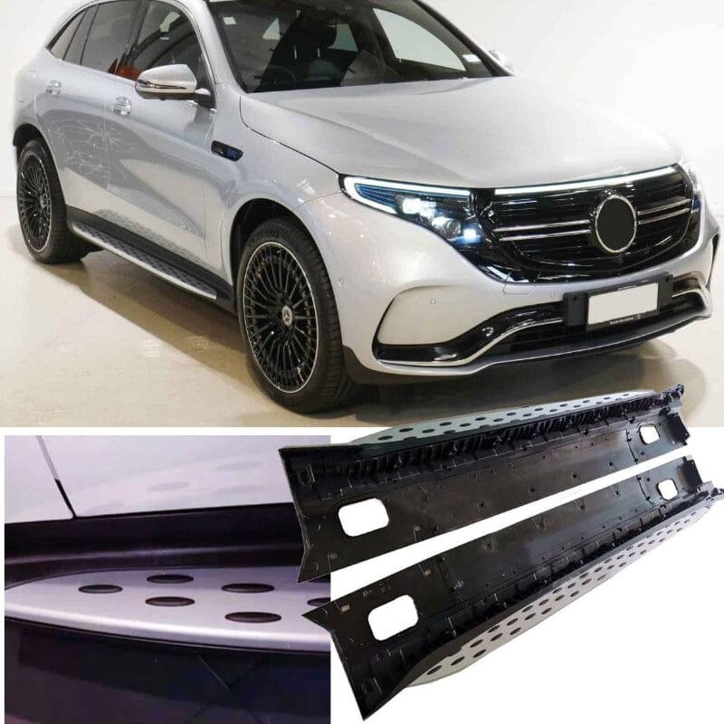 Mercedes EQC N293 Alu Trittbretter (Side Steps) mit Anti-Rutsch Noppen RS