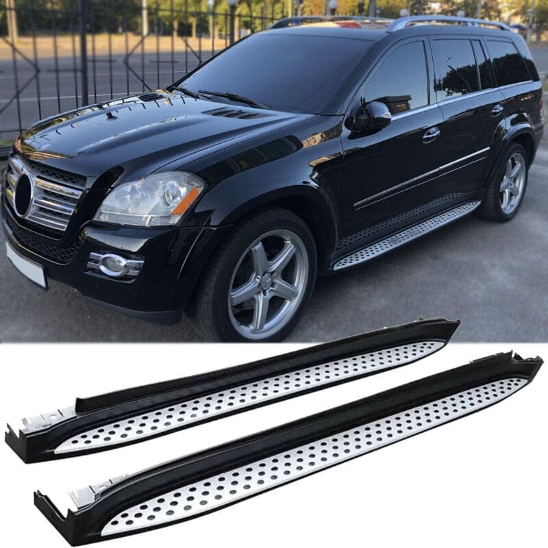 Mercedes GL X164 Alu Trittbretter (Side Steps) mit Anti-Rutsch Noppen 2006–2012 RS