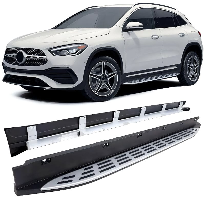 Mercedes GLA H247 Alu Trittbretter mit Anti-Rutsch Noppen – Side Steps RS