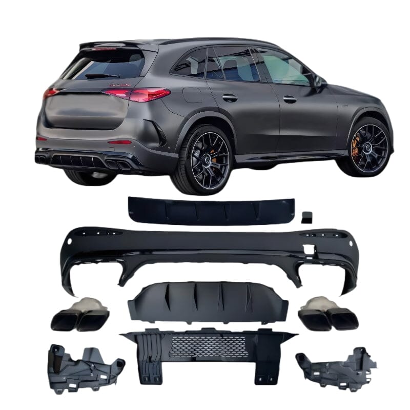 Mercedes GLC X254 AMG Line 63 AMG Style Heckdiffusor Schwarz RSHOP