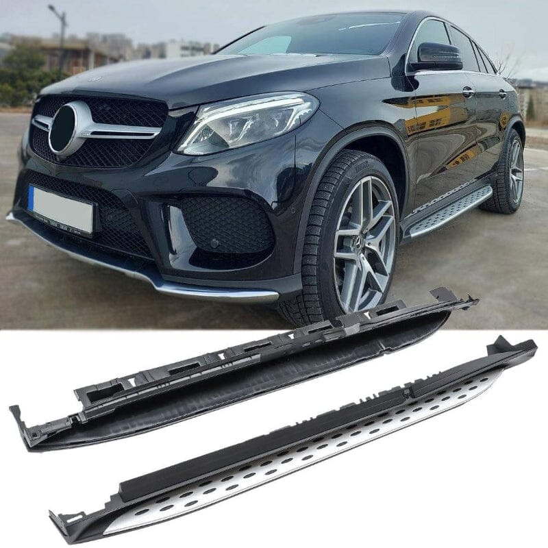 Mercedes GLE Coupe W166 C292 Alu Trittbretter (Side Steps) mit Anti-Rutsch Noppen 2015–2019 RS