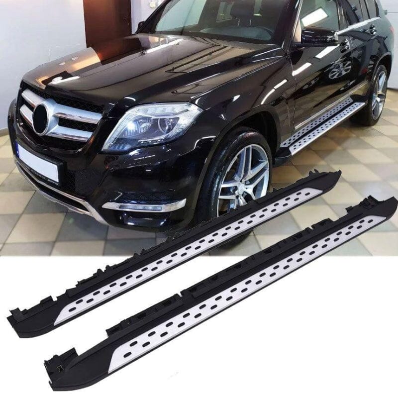 Mercedes GLK X204 Alu Trittbretter (Side Steps) mit Anti-Rutsch Noppen 2008–2015 RS