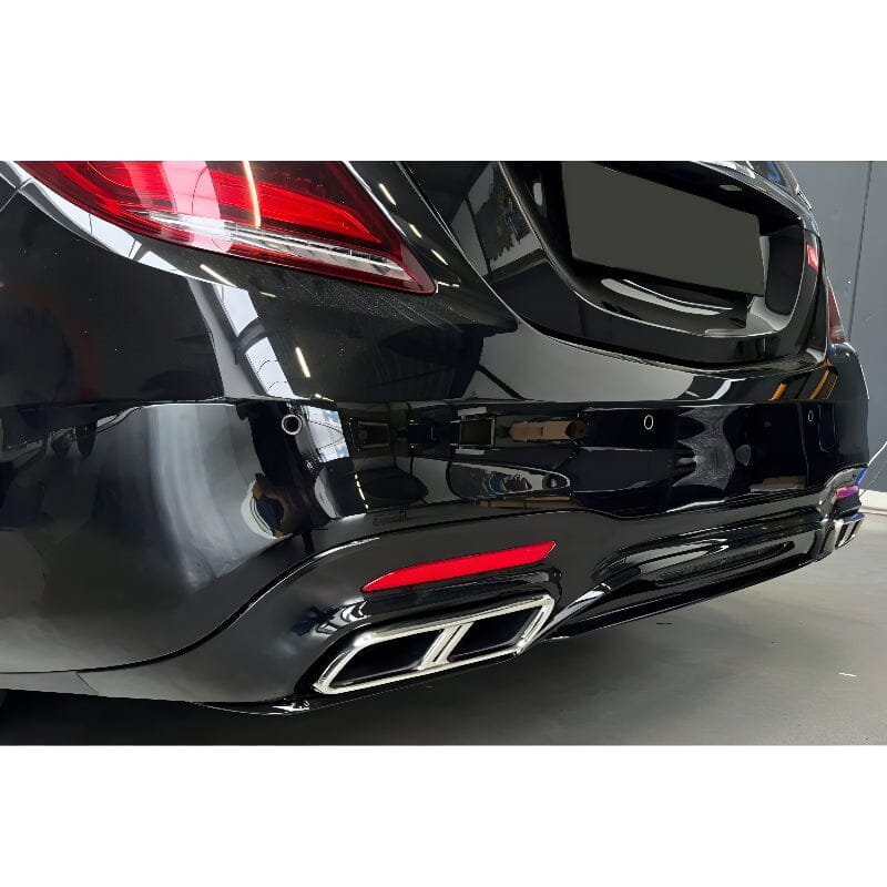 Mercedes S-Klasse W222 Facelift Diffusor + Auspuffblenden (Chrom) RSHOP